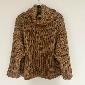 Zara brown chunky turtle neck sweater size small